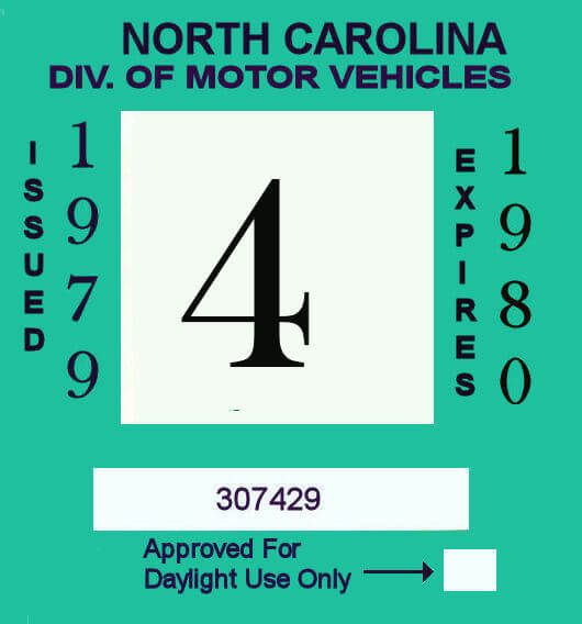 (image for) 1979-1980 NC inspection sticker